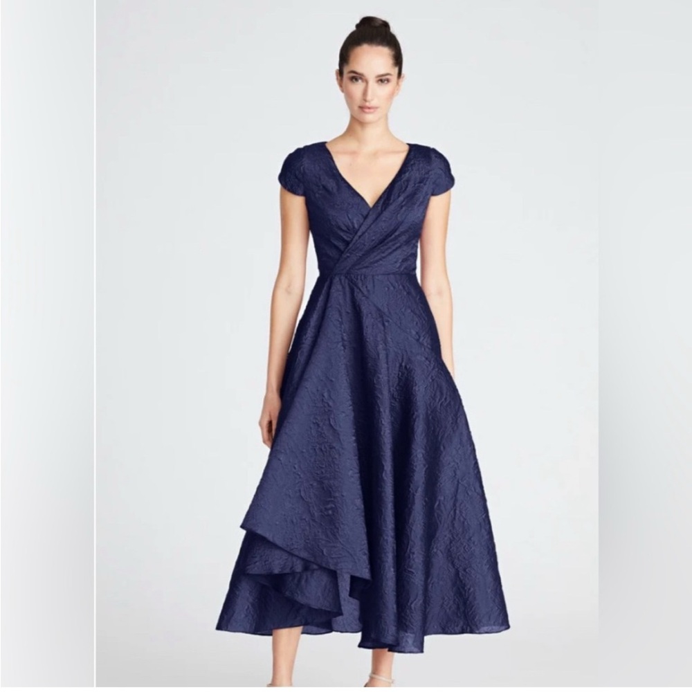 Theia Sevyn Asymmetrical Navy Dress